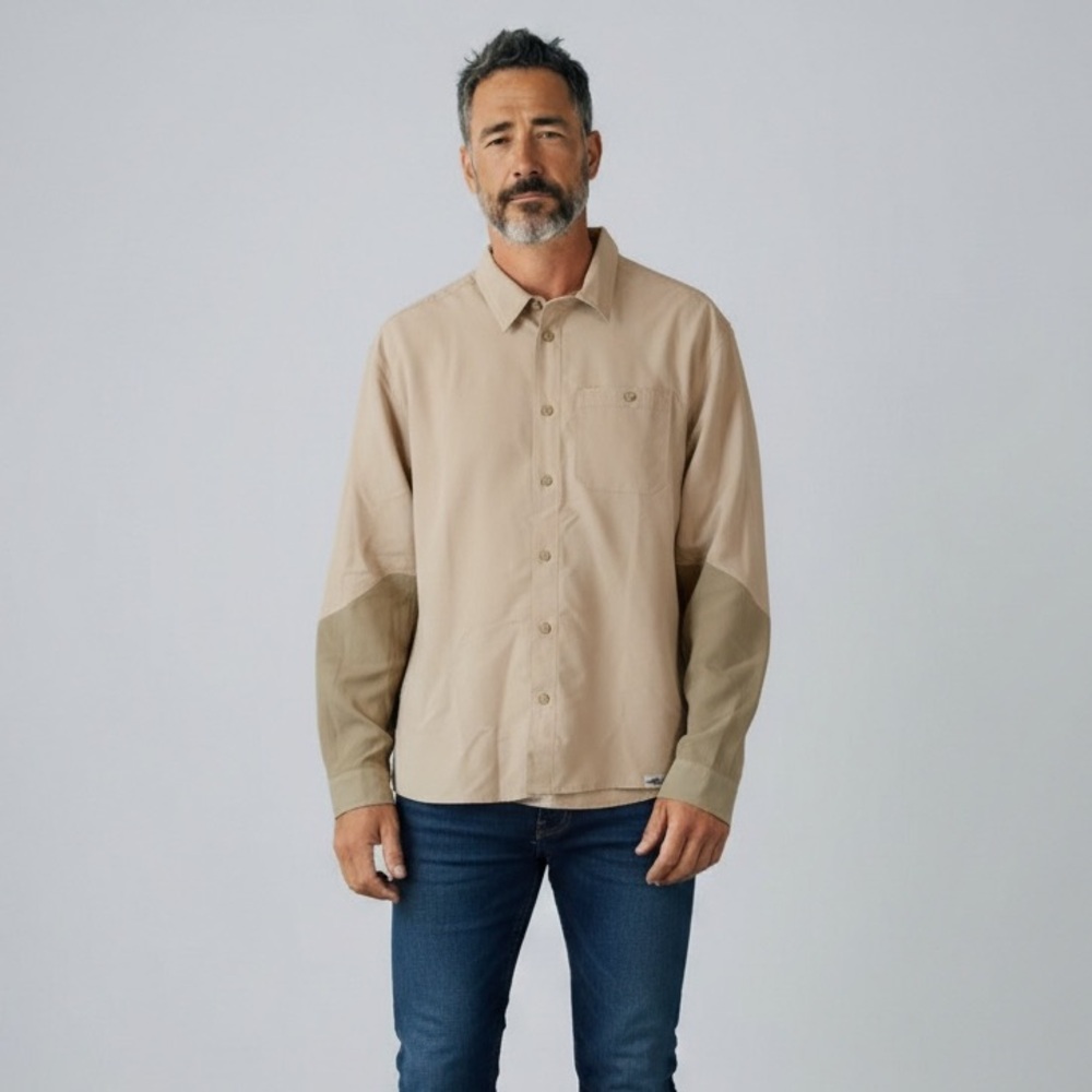 Repyourwater Hybrid Fishing‎ Shirt With Hideaway Hood Size Large